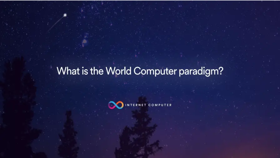 Presentation introducing the World Computer paradigm.