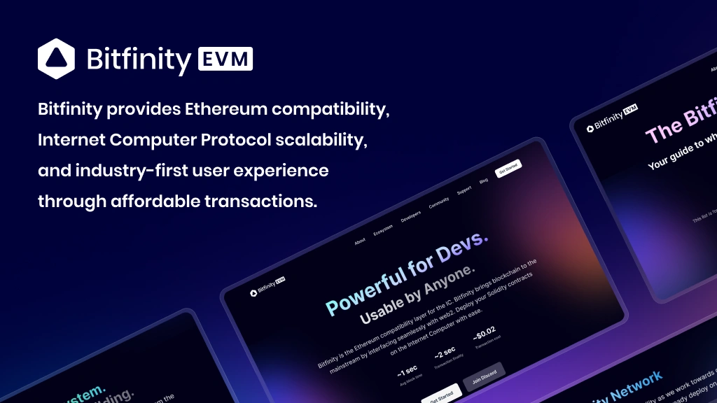 Bitfinity EVM screenshot